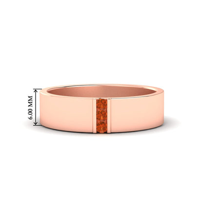 3 Stone Mens Flat Gemstone Band Fascinating Diamonds