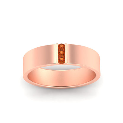 3 Stone Mens Flat Gemstone Band Fascinating Diamonds