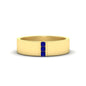 3 Stone Mens Flat Gemstone Band Fascinating Diamonds