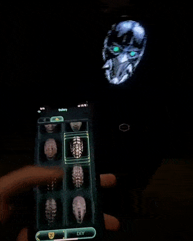 Full LED Face Mask for Halloween ViralGalleria.com