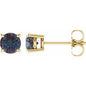 14K Yellow 5 mm Lab-Grown Alexandrite Earrings Ethereal Legacy Boutiques