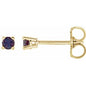14K Yellow 2.5 mm Lab-Grown Alexandrite Earrings Ethereal Legacy Boutiques