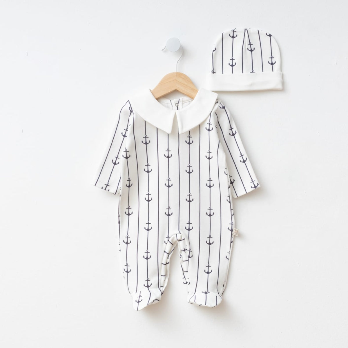 Nautical Anchor Romper Set Honey and Hive