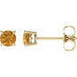 14K Yellow 4 mm Natural Citrine Earrings Ethereal Legacy Boutiques
