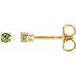 14K Yellow 2.5 mm Natural Peridot Earrings Ethereal Legacy Boutiques