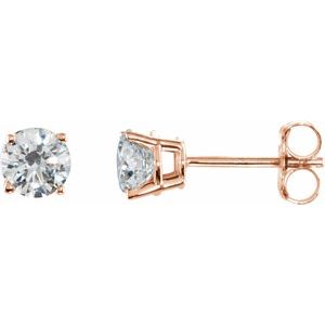 14K Rose 2 CTW Natural Diamond Earrings Ethereal Legacy Boutiques