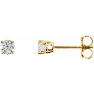 14K Yellow 1/6 CTW Natural Diamond Earrings Ethereal Legacy Boutiques
