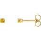 14K Yellow 2.5 mm Natural Yellow Sapphire Earrings Ethereal Legacy Boutiques