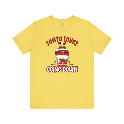 Santa Loves Going Down T-Shirt The Devil's Pickle