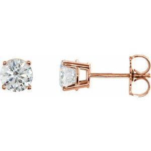 14K Rose 4 CTW Lab-Grown Diamond Earrings Ethereal Legacy Boutiques