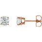 14K Rose 1 CTW Natural Diamond Earrings Ethereal Legacy Boutiques
