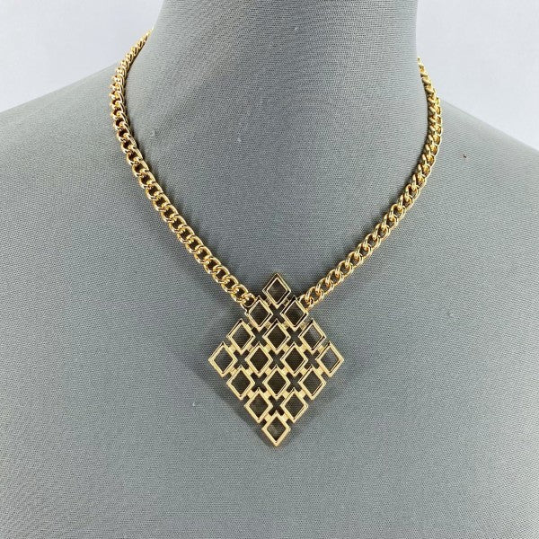 Gold or Silver Finish Diamond Shape Laser cut Pend Shop Style & More | Fresh Looks, Everyday Deals & Free Shipping