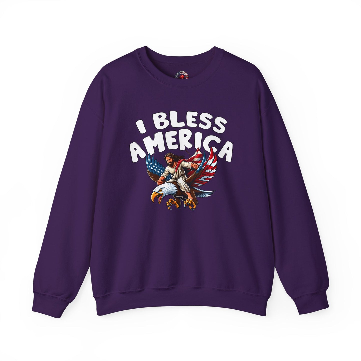 I Bless America Crewneck Sweatshirt The Devil's Pickle