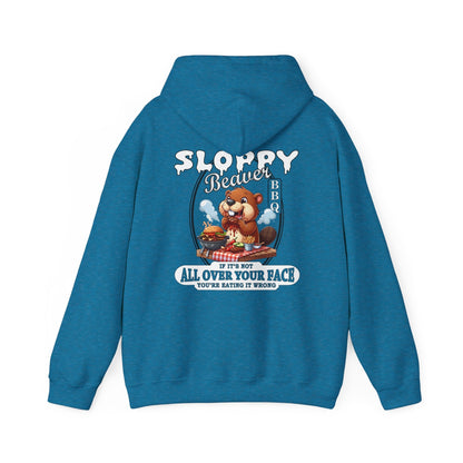 Sloppy Beaver BBQ Back Hooded Sweatshirt The Devil's Pickle