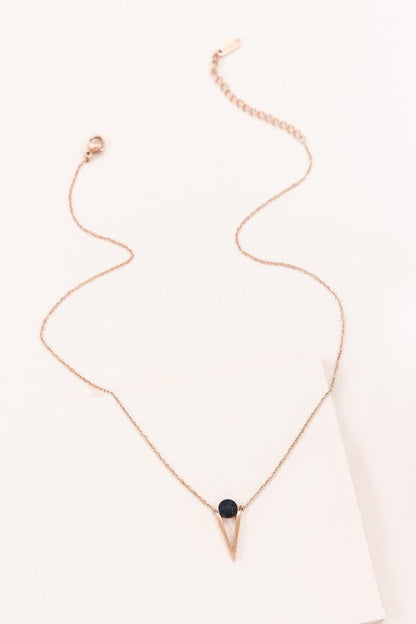 Tensly Point Stone Necklace | Rose Gold (14K) Shop Style & More | Fresh Looks, Everyday Deals & Free Shipping