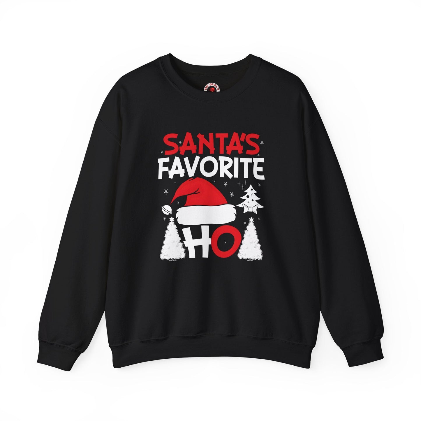 Santa's Favorite Ho Crewneck Sweatshirt The Devil's Pickle