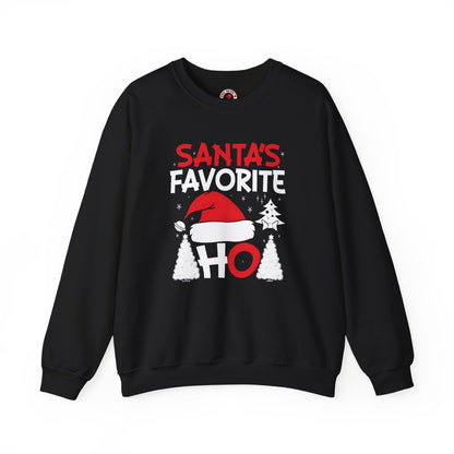 Santa's Favorite Ho Crewneck Sweatshirt The Devil's Pickle