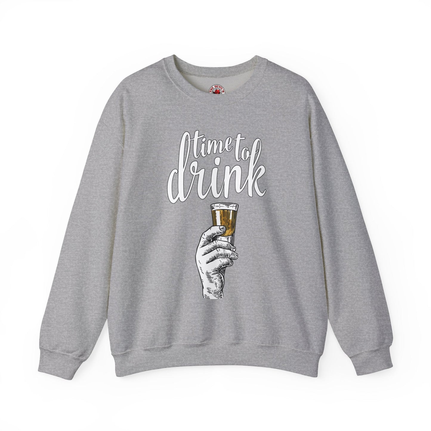 Time To Drink Crewneck Sweatshirt The Devil's Pickle