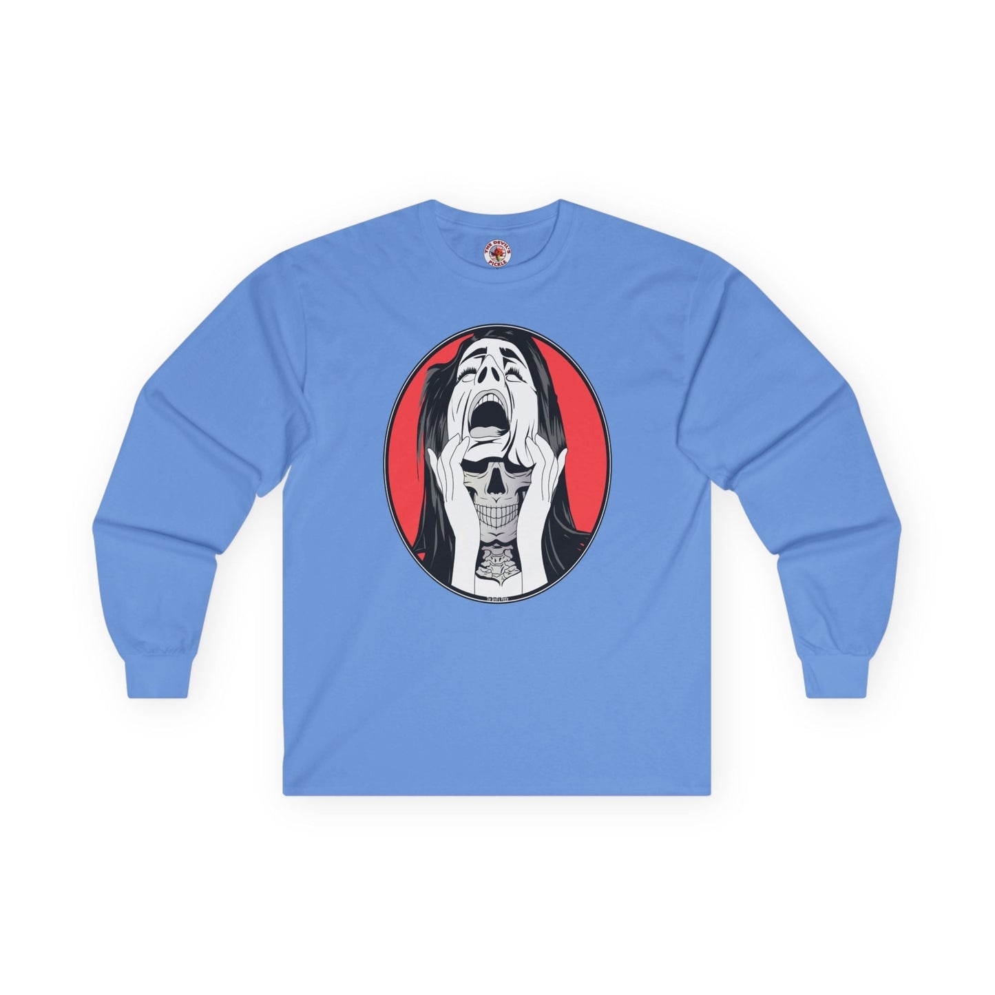 Skull Woman Long Sleeve Tee The Devil's Pickle