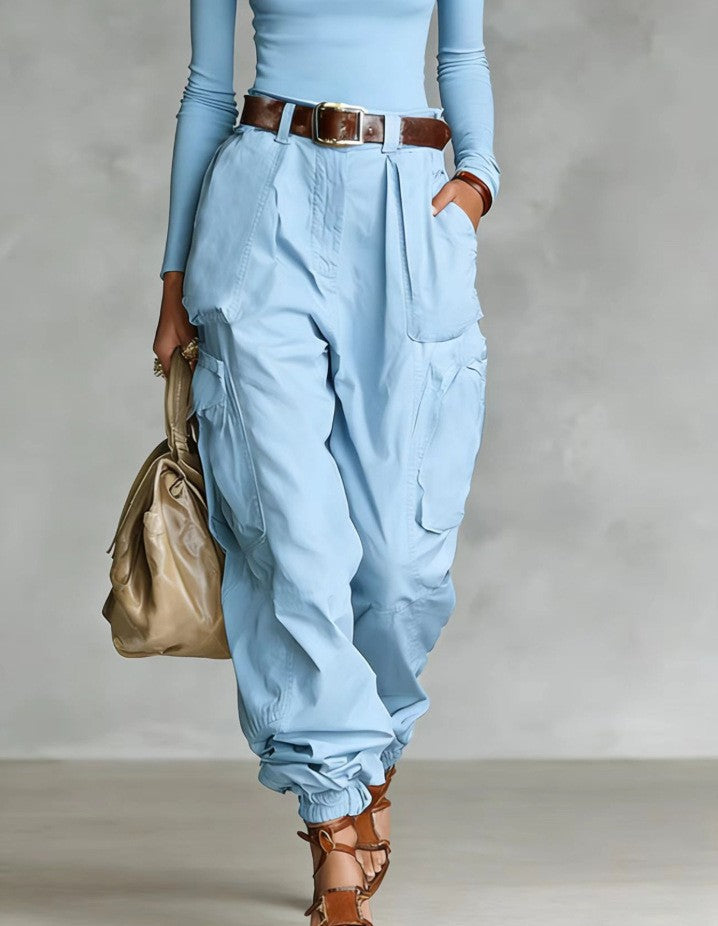 Women’s High-Waist Loose Fit Wide-Leg Casual Trousers FitiqueFit