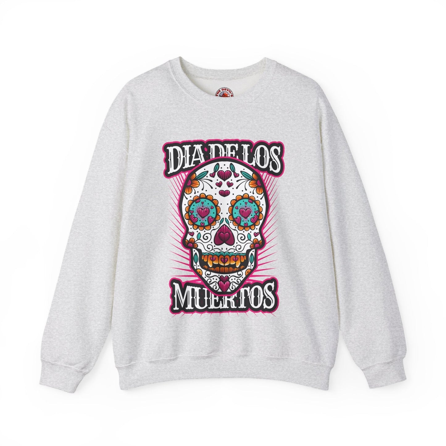 Dia De Los Muertos Skull Crewneck Sweatshirt The Devil's Pickle