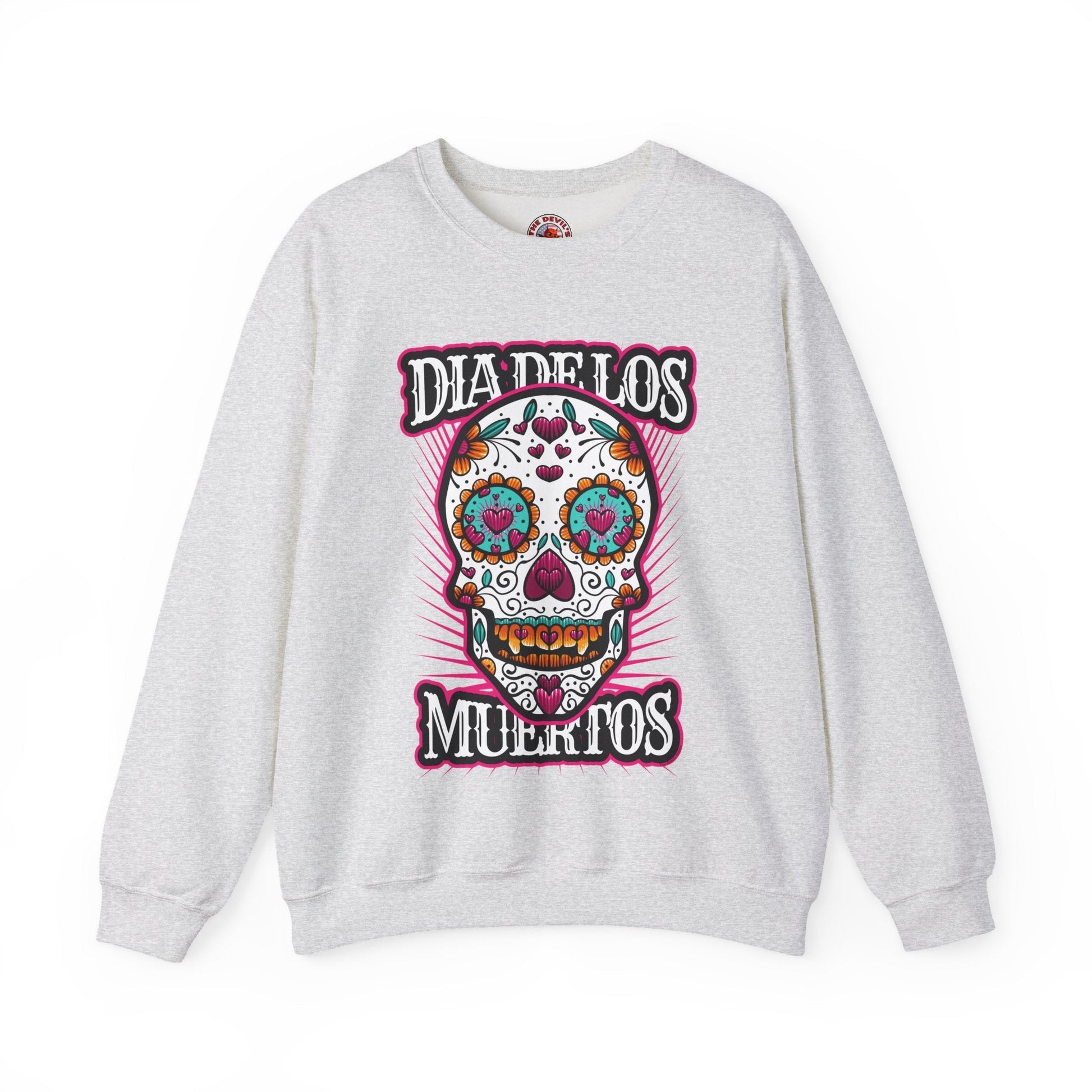 Dia De Los Muertos Skull Crewneck Sweatshirt The Devil's Pickle