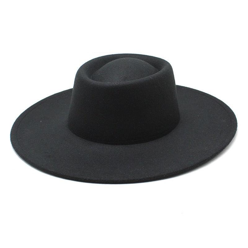 Ella Wide Brim Wool Jazz Hat – Stylish Felt Hat in 16 Colors Country in My Heart