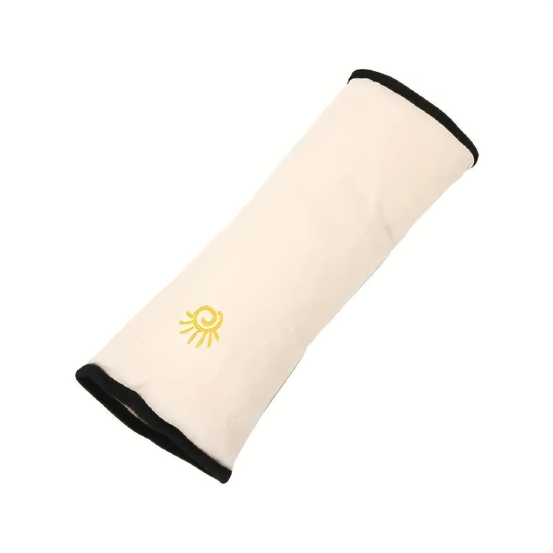 1pc Car Automotive Seat Belt Cover Shoulder Cover Seat Belt Holder Cute Lengthened And Thickened Plush Safety Belt Shoulder Cover, Car Safety Shoulder Guard, Seat Belt Adjustment Retainer, Anti-Strangle Neck Seat Belt NovaCart