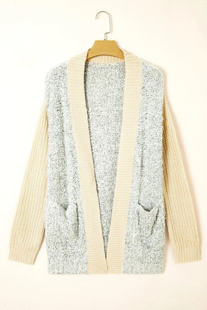 Colorblock Open Front Pocketed Cardigan Shop Style & More | Fresh Looks, Everyday Deals & Free Shipping