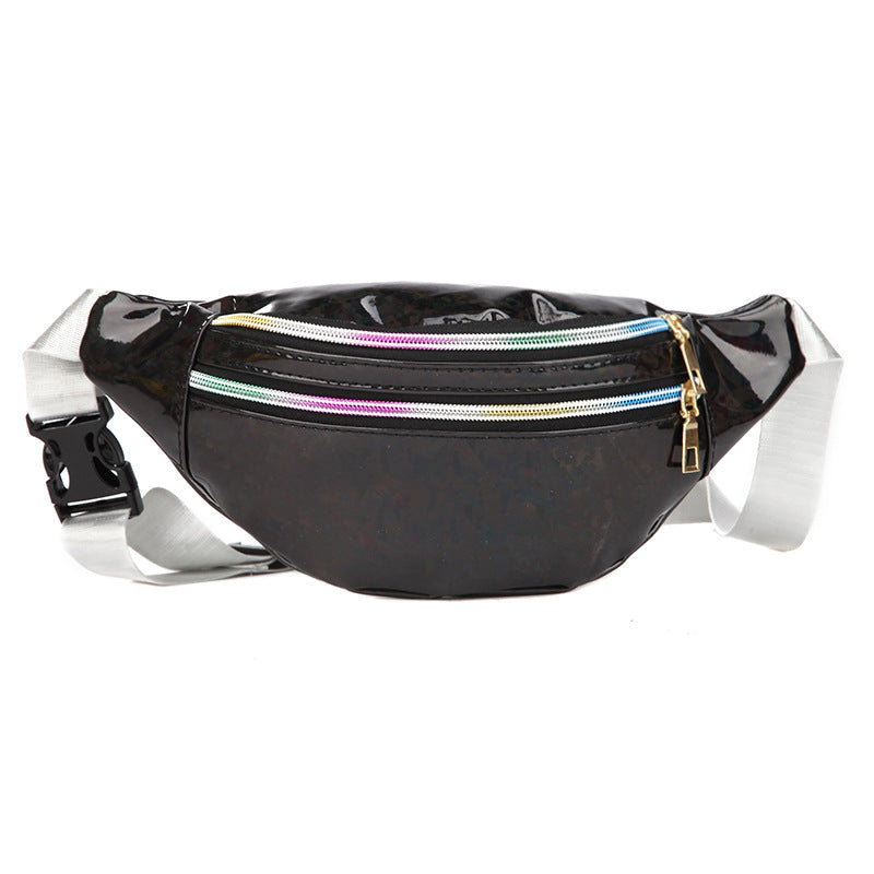 Double Pocket Holographic Fanny Pack See size chart under “more details” The Fashion Celestial