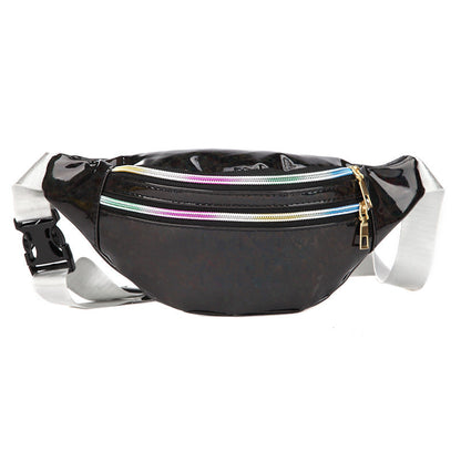 Double Pocket Holographic Fanny Pack See size chart under “more details” The Fashion Celestial