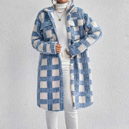 Women’s Plaid Fleece Jacket FitiqueFit