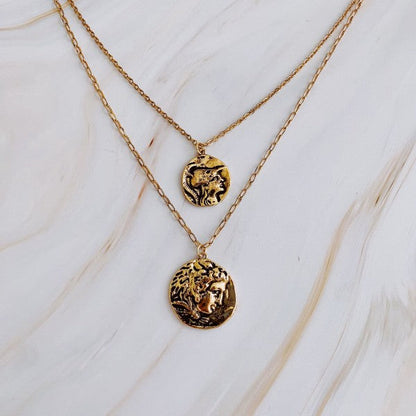 Ancient Myth Layered Coin Necklace Shop Style & More | Fresh Looks, Everyday Deals & Free Shipping