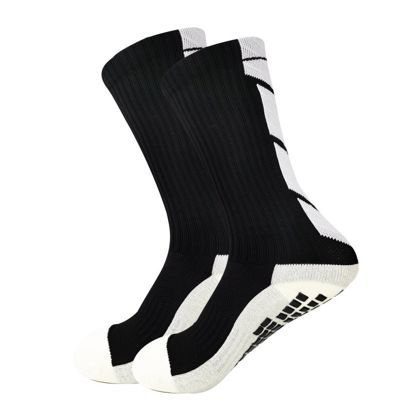 Non-slip Rubber Grip Cushion Soccer Sock | Fabric, All-season, Solid Color, Machine Washable, for Football, Basketball, Running, Hiking, Trekking, Yoga, Pilates - CT TAPESOCKS NovaCart