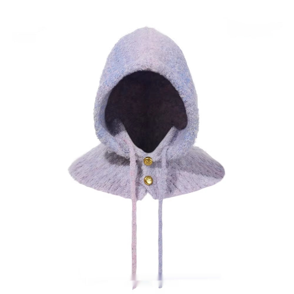 Women’s Tie-Dye Balaclava Hat – Warm Ear-Protecting Hat & Scarf in One FitiqueFit