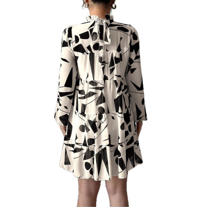 Simple Printed Skirt For Women Dress Grayceful LLC
