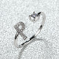 Popular Fashion Silvery AZ Letter Ring Initials Wedding Love Couple Rings Bridesmaid Gift NovaCart