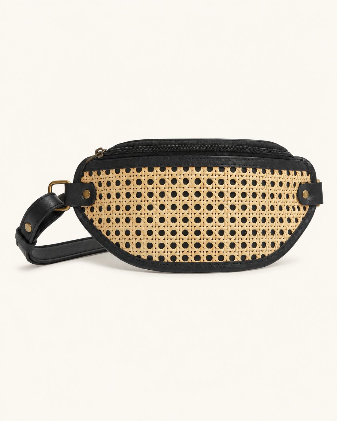 Raja Leather and Cane Sling Bag Village Thrive