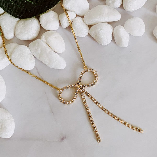 Adorable Shine Bow Necklace Shop Style & More | Fresh Looks, Everyday Deals & Free Shipping