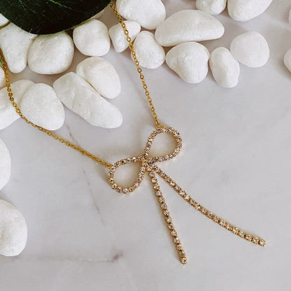 Adorable Shine Bow Necklace Shop Style & More | Fresh Looks, Everyday Deals & Free Shipping