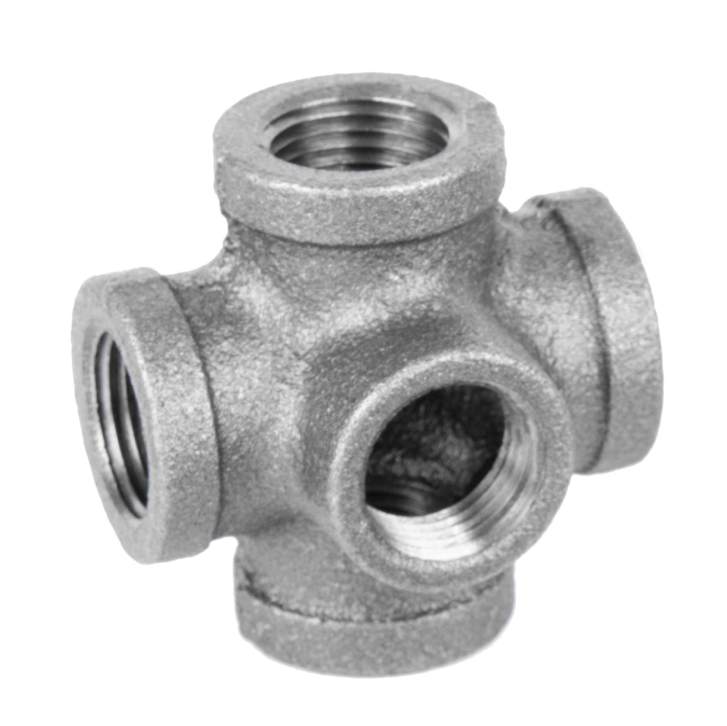 3/8 in. Black 5-way Fitting PIPE DECOR