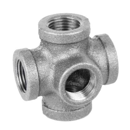 3/8 in. Black 5-way Fitting PIPE DECOR