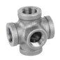 3/8 in. Black 5-way Fitting PIPE DECOR