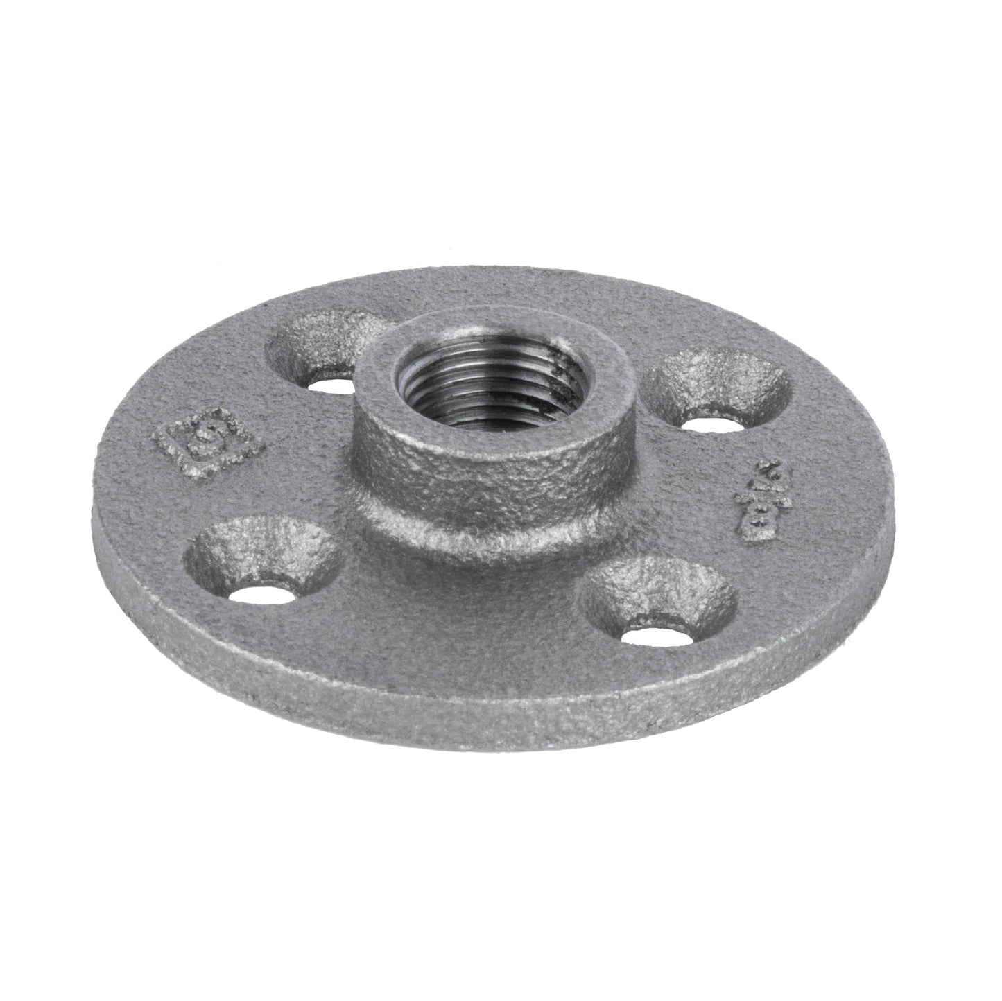 3/8 in. Black Floor Flange PIPE DECOR