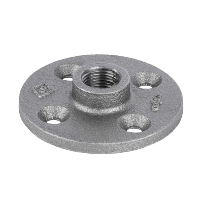 3/8 in. Black Floor Flange PIPE DECOR