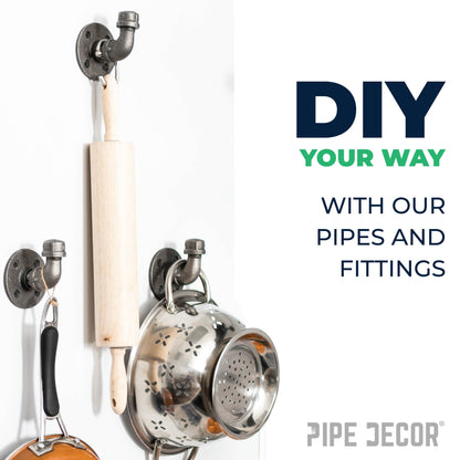 1/8 in. Black Cap PIPE DECOR