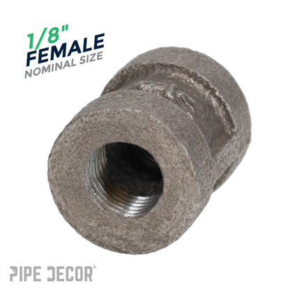 1/8 in. Black Coupling PIPE DECOR