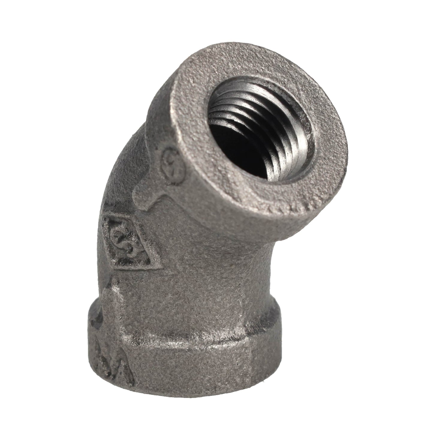 1/8 in. Black 45 Degree Elbow PIPE DECOR