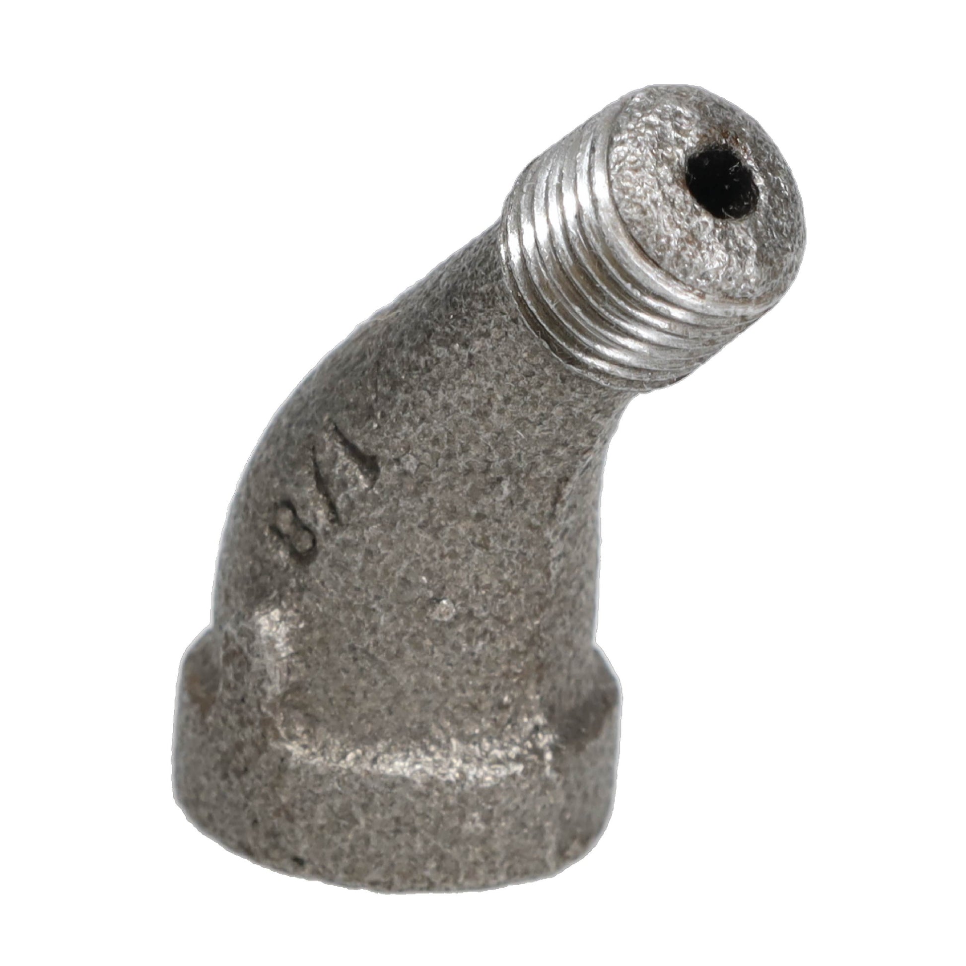 1/8 in. Black 45 Degree Street Elbow PIPE DECOR