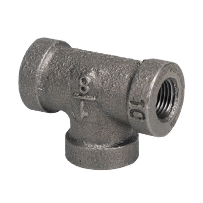 1/8 in. Black Tee PIPE DECOR